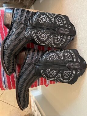 Joe Boots Black Square Toe Boots Size 11 US Made in Mexico
